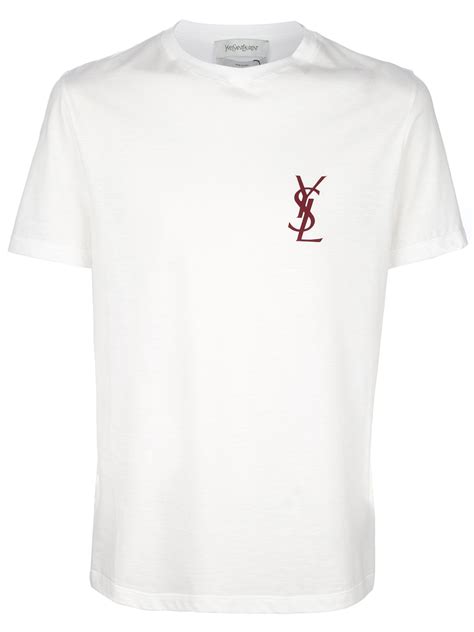 ysl mens white shirt